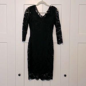 Marina sz 4 black lace dress